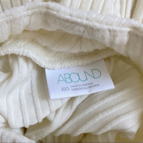 Abound Mock Neck Cozy Brushed Ribbed Knit Top XXS - Picture 2 of 6